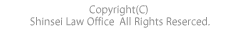 Copyright(C)Shinsei Law Office All Rights Reserced.